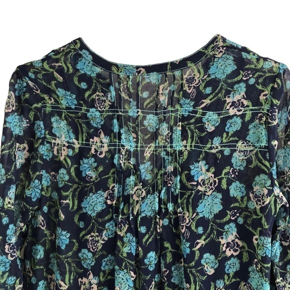 Free People See It Through Floral Maxi Dress Twilight Combo XS - Picture 13 of 14